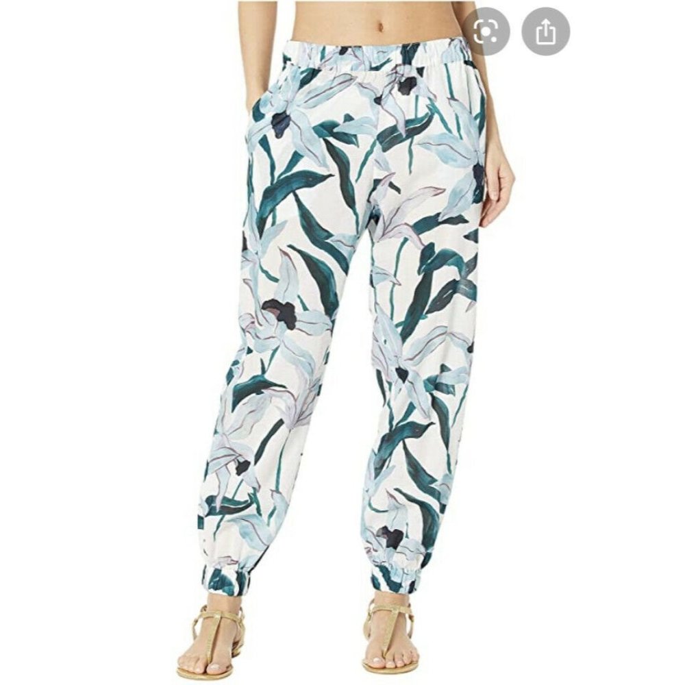 Tory Burch Printed Beach Pant Joggers NWT Small - Picture 3 of 8
